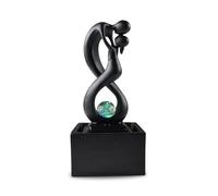 Zen'Light SCFR19-C8 - Fontana interna in poliresina, 14 x 14 x 31 cm, colore: Nero