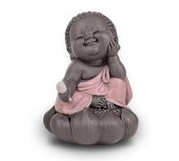 Zen'Light Statua Buddha in Cogitation - Affascinante portafortuna - Zen e atmosfera rilassante - Idea regalo carina e spirituale per tutte le generazioni - H 12 cm