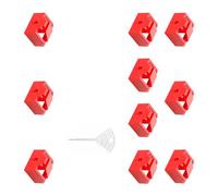 Zenlir 10 cappucci protettivi per porte Ethernet RJ45 con meccanismo di bloccaggio e inclusi per protezioni di rete, uffici e reti
