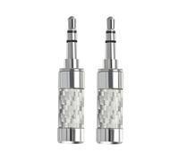 Zenlir 2 connettori placcati al rodio da 3,5 mm per casa e studi uditivi