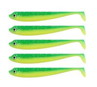 Zenlir 5 pezzi T Tail Soft Baits 9,5 cm Walleye esche artificiali da pesca Premium Sinking Design Realistico Nuoto Azione Realistica Esche di azione di nuoto