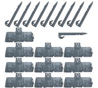 Zenlir Bordo da giardino con forti picchetti di fissaggio per decorazione giardino giardinaggio arredamento casa accessori esterni aiuole bordo con punte