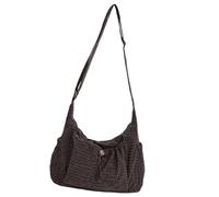 Zenlir Borsa a tracolla alla moda con cinturino rinforzato resistente all'usura tessuto multiuso Carryall per pendolarismo, shopping, viaggio borsa a tracolla, Caff, One Size