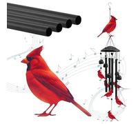 Zenlir Campanelli a vento per uccelli, realizzati a mano, antiruggine, resistenti alle intemperie, con tazza di risonanza migliorata, adatti per balconi, cortili, campanelli a vento all'aperto