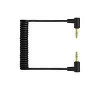 Zenlir Cavo ausiliario da 3,5 mm da 3 poli a 3 poli, 90 gradi maschio a maschio, compatibile con cavo per computer portatile MP3, 180 cm