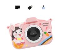 Zenlir Childrens Digital Camera with 32G Memory Card Connector Double Camera Focusing Creative Photo Frames Kids