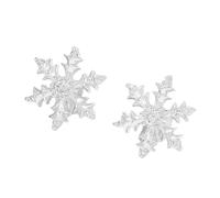 Zenlir Clip per auricolari alla moda con motivo fiocco di neve, universale, adatta per vari modelli di cuffie, per auricolari con fiocco di neve attivo