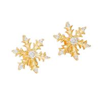 Zenlir Clip per auricolari alla moda con motivo fiocco di neve, universale, adatta per vari modelli di cuffie, per auricolari con fiocco di neve attivo