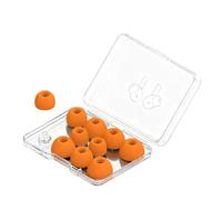 Zenlir Cuscinetti auricolari sportivi in silicone, 5 dimensioni, resistenti al sudore, per una maggiore durata e durata delle cuffie, con custodia