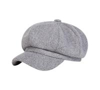 Zenlir Morbido e caldo berretto invernale da pittori con cappello da tassista in cotone colorato per donne abbigliamento casual essenziale per tutti i giorni cappello da donna in cotone, grigio, G