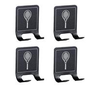Zenlir Racchetta da parete Supporto verticale per esposizione in metallo Gancio da appendere Badminton Holder Durevole Montato Rack Appeso in metallo