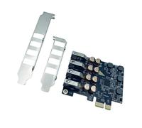 Zenlir Scheda di espansione PCIe a 4 porte USB a 4 pin di potenza 5 Gbps USB3.2 GEN 1 adattatore controller desktop PC scheda madre a adattatore USB