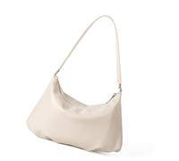 Zenlir Semplice borsa in PU moda coreana morbida finitura strutturata cintura modificabile multiuso stoccaggio preliminari aggiunta moda tracolla moderna, bianco, One Size