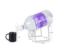 Zenlir Supporto per dispenser d'acqua in metallo ispessito per bottiglie d'acqua da campeggio portabottiglie per contenitore da 5 litri salvaspazio salvaspazio