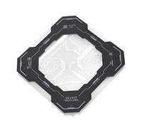 Zenlir Tappetino da campeggio, resistente al calore, protezione per bicchieri, design acrilico con struttura in lega di alluminio, protezione per tazze da tavolo