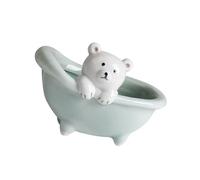 Zenlir Vaso per piante carnoso in ceramica a forma di orso a forma di cactus in ceramica per fiori fioriera da scrivania per casa accessori da giardinaggio carino vaso animale