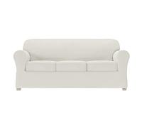 Zenna Home Simply Fit - Copridivano elasticizzato, 4 pezzi, colore: ecru