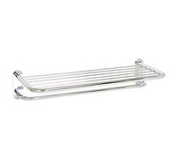 Zenna Home Style, Chrome Mensola portasciugamani Stile, Finitura cromata, Hotel Towel Shelf