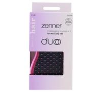 Zenner DUOO Brush - Spazzola districante 2 in 1 per capelli bagnati e asciutti, design reversibile con scomparto integrato, facile da pulire per tutti i giorni e in viaggio