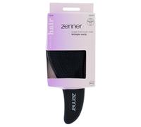Zenner Grande spazzola districante senza grovigli, con setole flessibili e forma ergonomica, per capelli bagnati o asciutti, adatta a tutti i tipi di capelli, incluse le estensioni, colore: nero