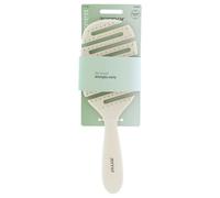 Zenner Spazzola flessibile con perni in nylon, spazzola districante in plastica riciclata al 100%, per capelli bagnati o asciutti, extension e tutti i tipi di capelli