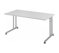 ZENO 16 S | Scrivania 160x80 regolabile in altezza Grigio/Argento