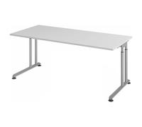 ZENO 19 S | Scrivania 180x80 regolabile in altezza Grigio/Argento
