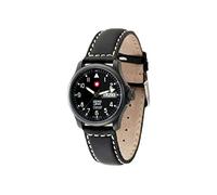 Zeno - Orologio da uomo - Basic Army Day Date Black - 12836DDZA-bk-a1, Cinghia