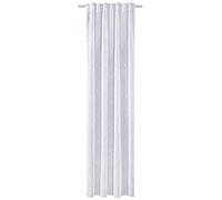Zeno - Tenda con passanti, 140 x 245 cm, colore: Bianco/Grigio