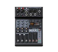 Zenolix RM04 - Scheda audio mixer audio a 4 canali, interfaccia audio USB con mixer Bluetooth, mixer DJ con 2 ingressi combo XLR, registrazione a 24 bit 192 kHz, console di mixaggio per podcast live
