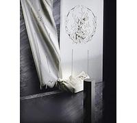 Zenoni & Colombi Coppia di Tende Ricamate a mano Odessa Made in Italy Misto Lino Varie Dimensioni (45x140)
