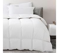 Zenoni & Colombi Piumino Piazza e mezza Super Imbottito in 100% Fiocco di Piumino D'Oca Vergine Siberiano, Piumone Campiglio 6 Punti di Calore su 5 Made in Italy (Super imbottito, 200x215cm)