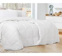 Zenoni & Colombi Piumino Piazza e mezza XL 4 Stagioni in 100% Fiocco di Piumino D'Oca Vergine Siberiano, Set Monaco Piumone Autunnale + Piumone Primaverile Made in Italy (4 STAGIONI, 200X220cm)
