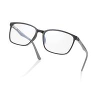 ZENOTTIC Occhiali con Filtro Luce Blu Uomo con Montatura TR Quadrata, Antiriflesso per Sport e Computer Nero