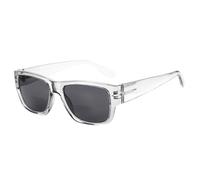 ZENOTTIC Occhiali da Lettura Bifocali per Uomo: Occhiali da Sole Rettangolari Classici con Protezione UV400 - Occhiali Retro Squadrati Oversize