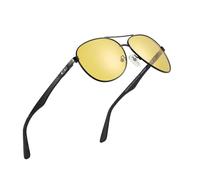 ZENOTTIC Occhiali da sole da uomo donna pilota specchio polarizzati quadrati con Tempio in fibra di carbonio telaio in metallo UV400 protezione per la pesca, la guida e il golf