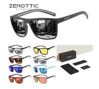 ZENOTTIC Occhiali da sole polarizzati quadrati retrò Moda Ombra Donna Uomo Ultra leggero TR90 Telaio Protezione UV400 Occhiali da sole classici