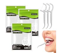 ZENQARI 300 Pezzi Filo Interdentale Adatto per Molari Pulizia Facile da Usare Pulire Facilmente gli Spazi Interdentali Mantiene Pulizia degli Spazi Interdentali E Salute Gengivale