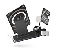 ZENS MagSafe - Stazione di ricarica 4 in 1 per iPhone, iPad, AirPods, Apple Watch e encil (certificazione Qi/Mfi e Made for MagSafe, alimentatore di rete da 45 W + cavo incluso), colore: Nero
