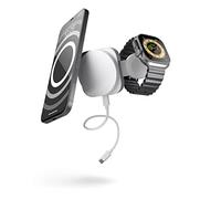 Caricabatterie da viaggio wireless Zens 2 in 1 Magsafe + Iwatch Bianco