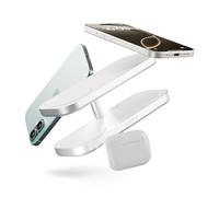 ZENS Quattro Charger PRO 4 - Caricatore Magnetico Wireless 4in1 Qi2 (Ideale per la Famiglia/L'Ufficio, 4x15 Watt, Adattatore di Alimentazione da 65 Watt e Cavo Incluso)