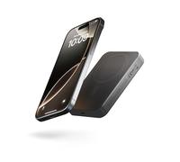 Zens Slim Aluminium Power Bank Qi2 10k mAh, Caricatore Wireless MagSafe da 15 W per iPhone 16/15/14/13/12 e AirPods, Cavo USB C-C da 30 cm Incluso, Nero