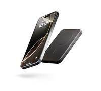 Zens Slim Aluminium Power Bank Qi2 5k mAh, Caricatore Wireless MagSafe da 15 W per iPhone 16/15/14/13/12 e AirPods, Cavo USB C-C da 30 cm Incluso, Nero