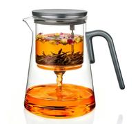 ZENS Theiere con infusore, 1000 ml, teiera magnetica per tè sfuso, verde
