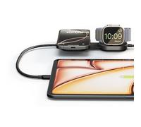 Zens Wireless Charging Cable Pro 3, Cavo di Ricarica USB-C a USB-C da 1.5 m, MagSafe e Qi2 15W, Compatibile con iPhone Air/17/16/15/14/13/12, AirPods e Apple Watch, Nero