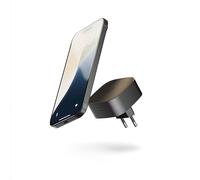 Zens Wireless Charging EU Power Adapter, Caricatore Wireless MagSafe e Qi da 15 W per iPhone 16/15/14/13/12 e AirPods, Porta USB-C da 18 W Inclusa, Nero