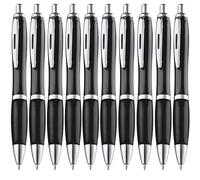 ZENSCRIBE Set di 20 penne a sfera ergonomiche per una scrittura semplice e morbida, colore nero