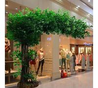 ZenSeFarin Alberi Banyan Artificiali Fatti a Mano Simulazione Pianta Verde Decorazione Albero Seta Finta per Home Office Matrimonio Evento Festa Ristorante Centro Commerciale,Extended-2x2m/6.6x6.6ft
