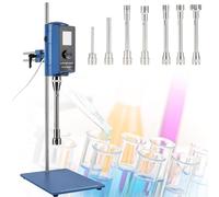 ZenSeFarin Dispenser da Laboratorio per Omogeneizzatore Emulsionante Ad Alta velocità Regolabile Miscelatore Ad Alta Azione Taglio 2000-28000Giri/Min,Controllo Tempo:6000Min/Velocità per Medicina,18G