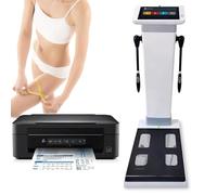 ZenSeFarin Dispositivo Analisi Bioimpedenziometrica HD Touch 10,1 Pollici,Bilancia a Ultrasuoni con Monitor Grasso Corporeo,Analizzatore Professionale Composizione Corporea,Monitoraggio Salute